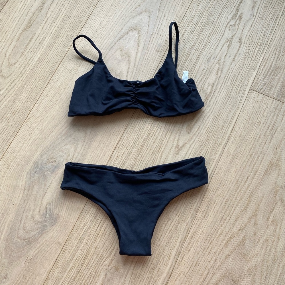 San Lorenzo navy bikini. Size M but fits like XS.